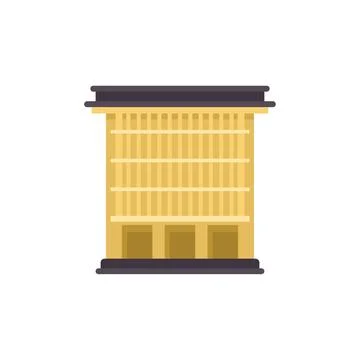 Modern building with large windows representing modern architecture Ilustración de archivo