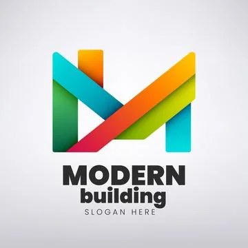 Modern Building Logo Design, Creative Building Company, Vector Illustration Ilustración de archivo