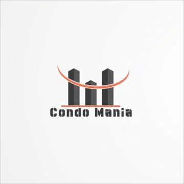 Modern Building Logo Design Stock Illustration