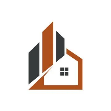 Modern Building Logo Design for Property Development Branding Illustration