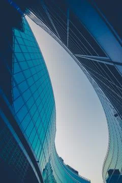 Modern building low angle view Stock-Fotos