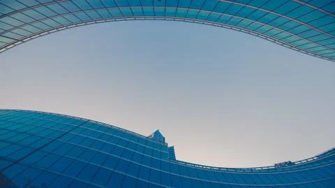 Modern building low angle view Stock Photos