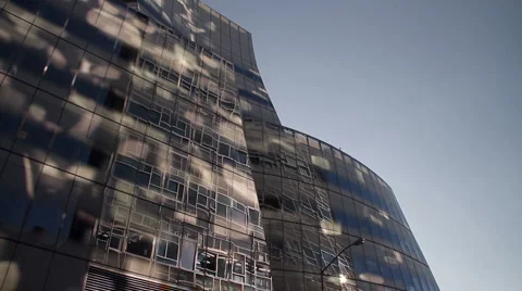 Modern building in Manhattan Stock Footage 1064765