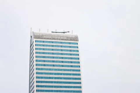 Modern building mirror facade Stock Photos
