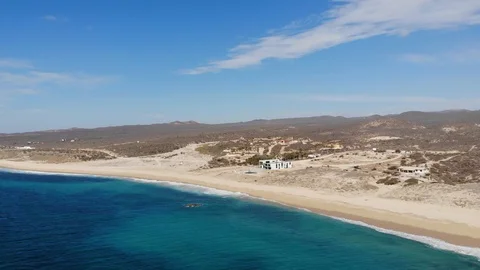 Modern building on the ocean in Mexico Stock Footage 117720362