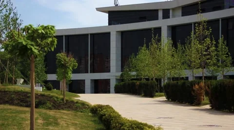 Modern building. Outside. Stockbeeldmateriaal 65805011