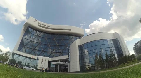Modern building Outside in Timelapse Vidéo 63043093