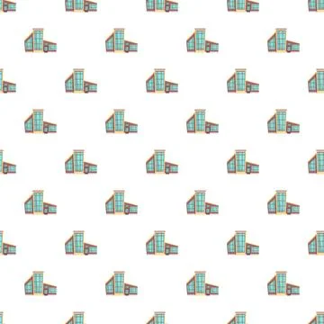 Modern building pattern creating a seamless animation background Stockillustratie