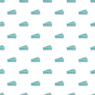 Modern building pattern creating a seamless background design Illustrazione stock