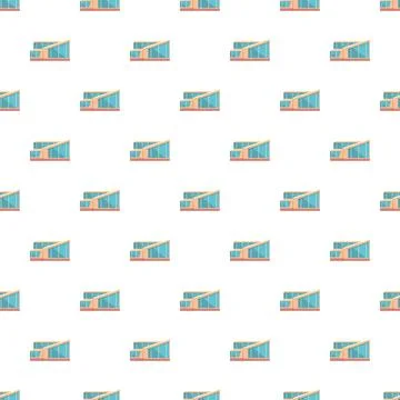 Modern building pattern repeating seamless background illustration Illustrazione stock