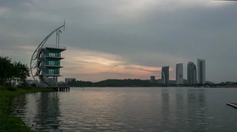 Modern Building Time Lapse Stock Footage 30583552