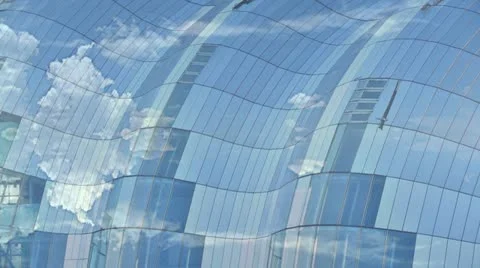 Modern building timelapse Stock Footage 11972356