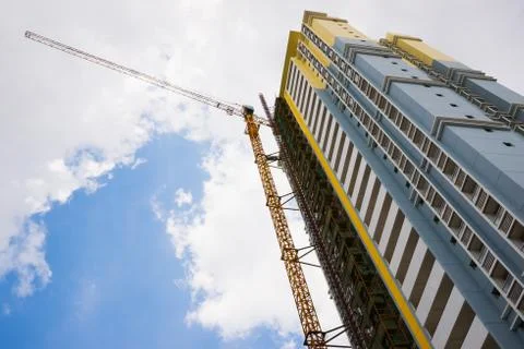 Modern building under construction Stock Photos