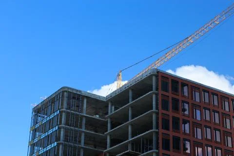 Modern building under construction Stock Photos
