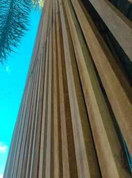 A modern building with a unique facade The image shows a modern building w... Stock Photos