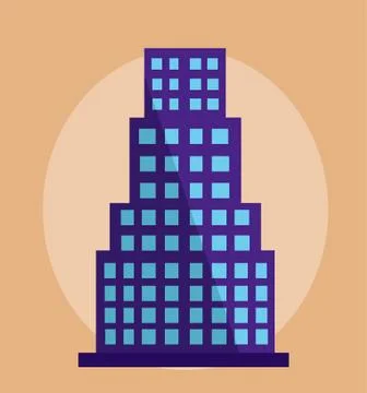 Modern building vector illustration Stock Illustration