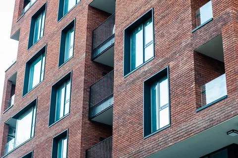 Modern buildings architecture elements Stock Photos