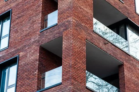 Modern buildings architecture elements Stock Photos