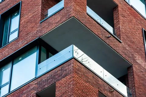 Modern buildings architecture elements Stock Photos