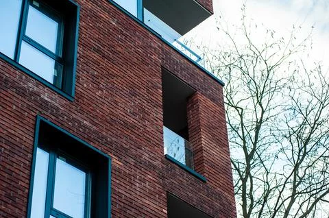 Modern buildings architecture elements Stock Photos