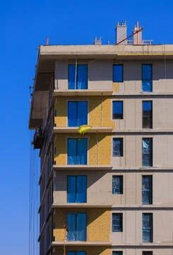 Modern buildings. Elements of architectural decorations of buildings 写真素材