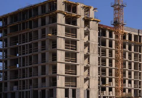 Modern buildings. Elements of architectural decorations of buildings Stock Photos