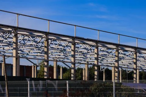 Modern buildings. Elements of architectural decorations of buildings Stock Photos