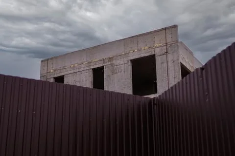 Modern buildings. Elements of architectural decorations of buildings Stock Photos