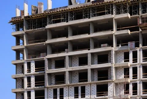 Modern buildings. Elements of architectural decorations of buildings Foto stock