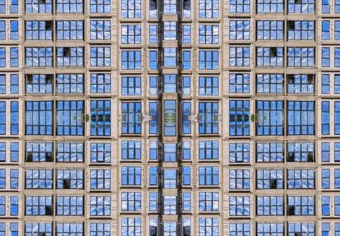 Modern buildings. Elements of architectural decorations of buildings Stock Photos