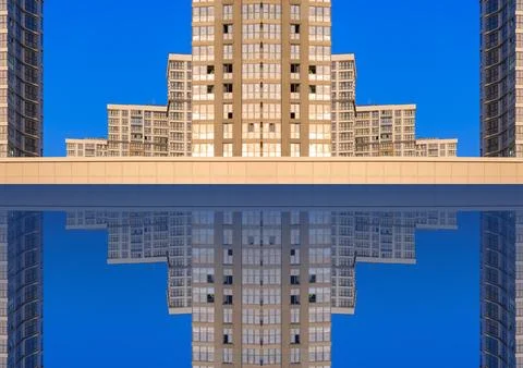 Modern buildings. Elements of architectural decorations of buildings 写真素材
