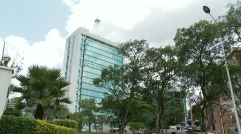 Modern buildings in Kigali, Rwanda Stock Footage 10904037