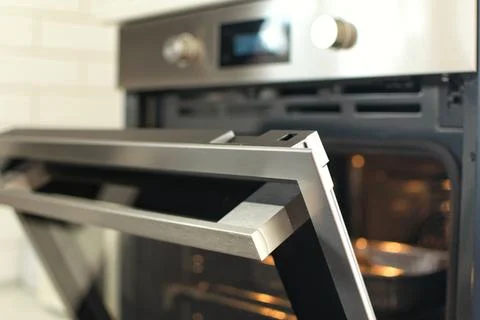 Modern built-in oven Stock Photos
