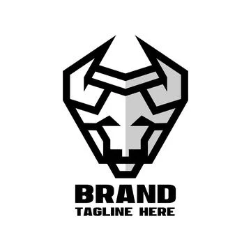 Modern bull head logo. Vector illustration Stock Illustration