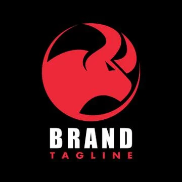 Modern Bull logo Stock Illustration