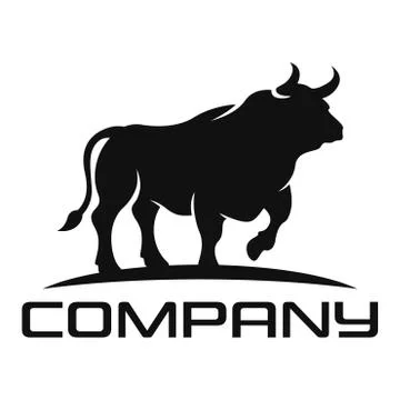 Modern Bull logo Stock Illustration