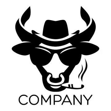 Modern bull logo Stock Illustration