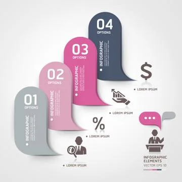 Modern business bubble speech template style. Vector illustration. can be use Illustrazione stock