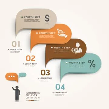 Modern business bubble speech template style. Vector illustration. can be use Stock Illustration