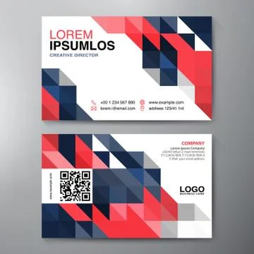 Modern Business card Design Template. Stock Illustration