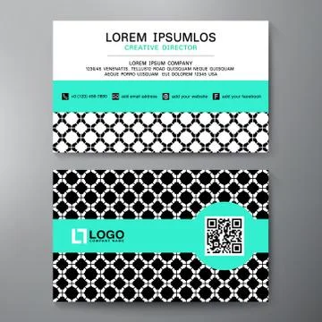 Modern Business card Design Template. Stock Illustration