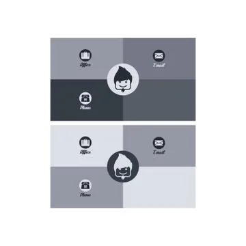 Modern business card Illustrazione stock