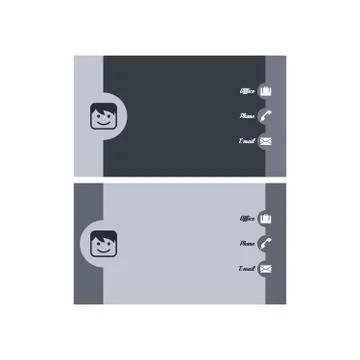 Modern business card Illustrazione stock