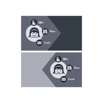 Modern business card Illustrazione stock