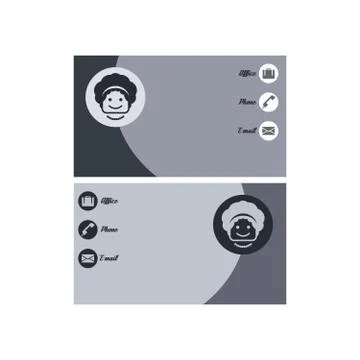 Modern business card Illustrazione stock