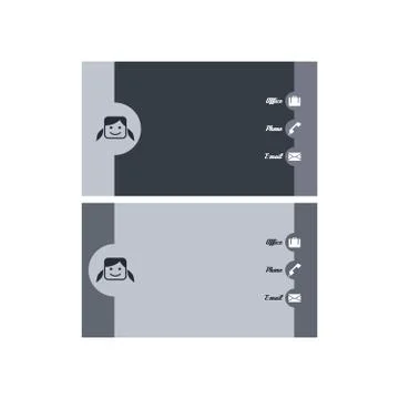 Modern business card Illustrazione stock