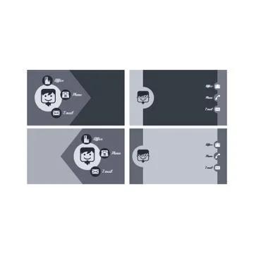 Modern business card Illustrazione stock