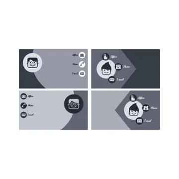 Modern business card Illustrazione stock