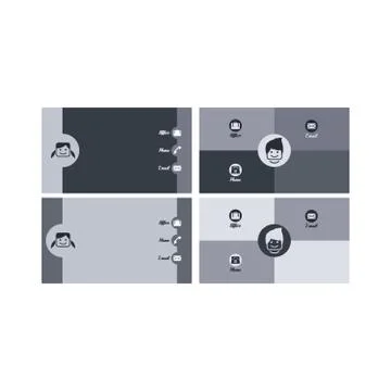 Modern business card Illustrazione stock