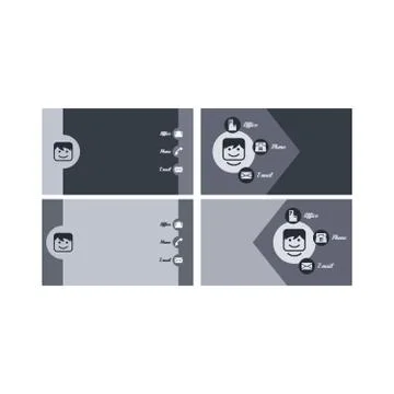 Modern business card Illustrazione stock